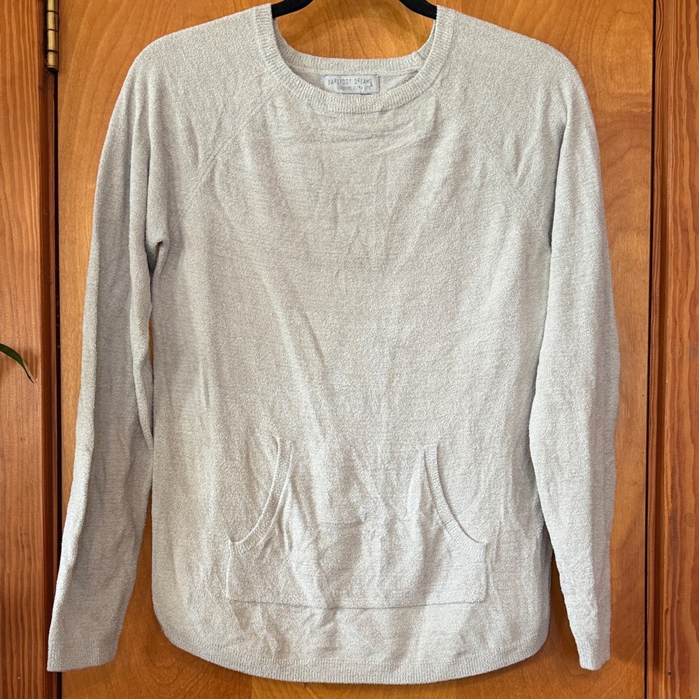 Barefoot Dreams Cozychic Ultra Lite Long Sleeve Shirt With Front Pocket